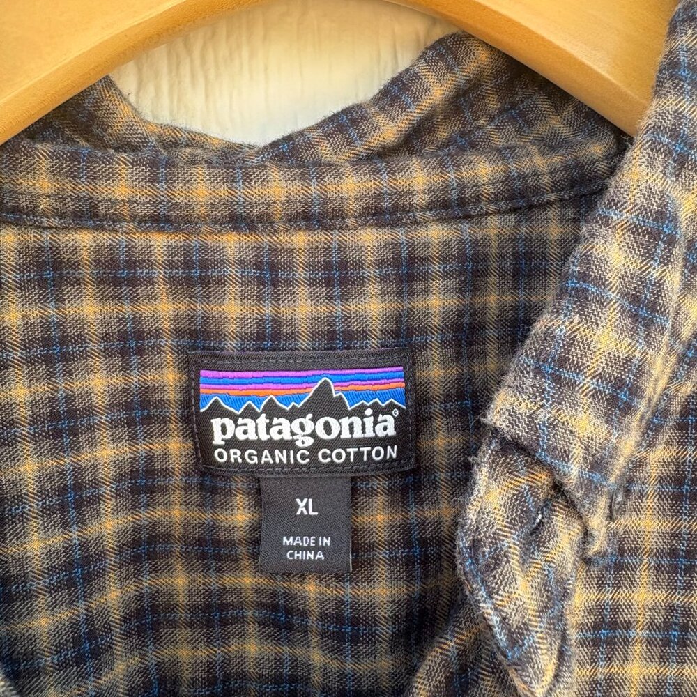 Patagonia L/S Vjosa River Shirt Mens XL Endless Black Plaid Outdoor Gorpcore - Picture 3 of 11